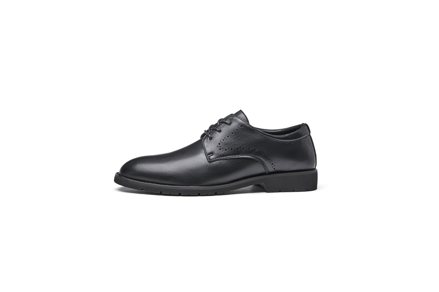 Breathable Carved Leather Derby Shoes for Business and Wedding