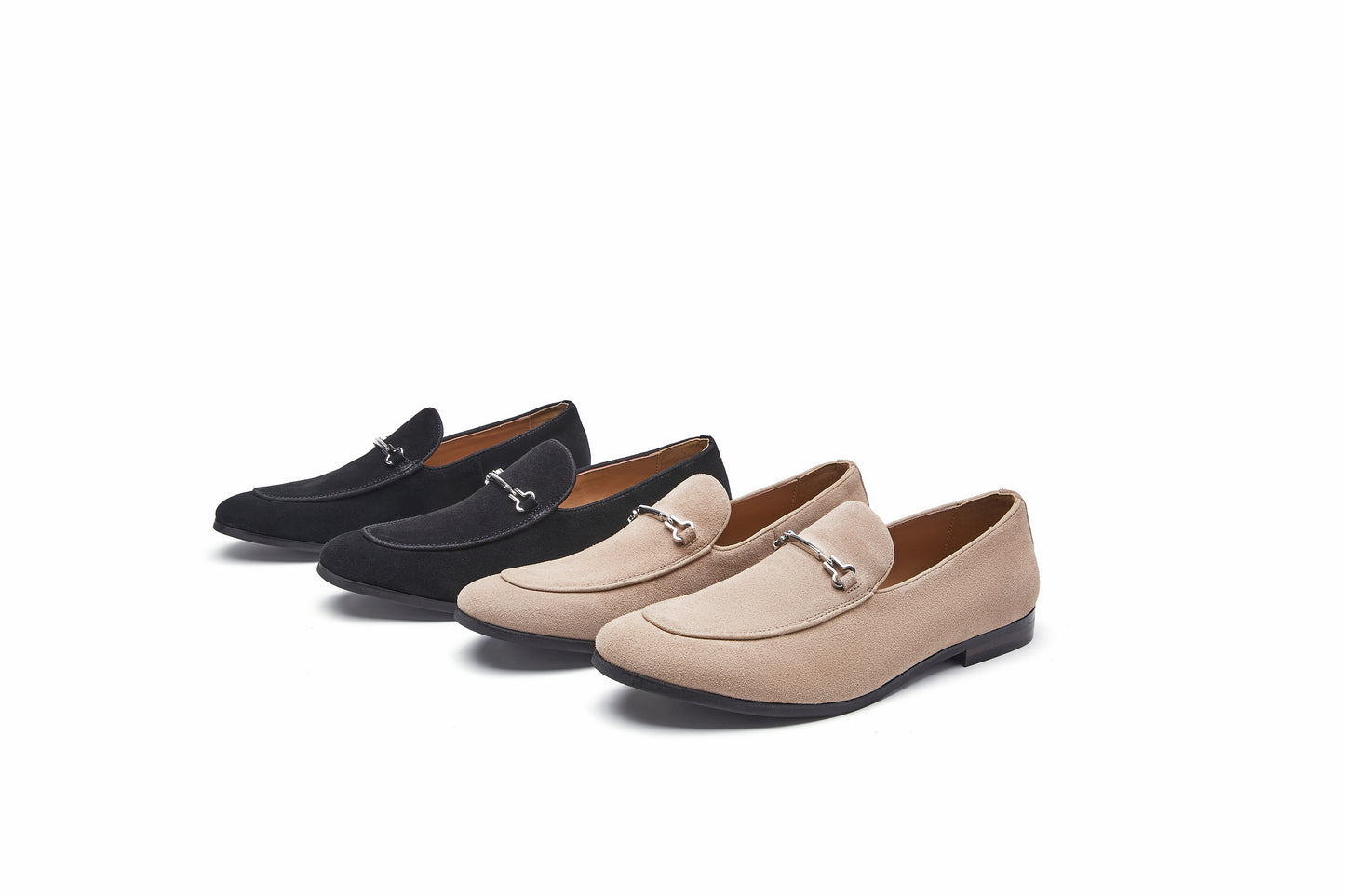 Men's Casual Horsebit Suede Loafers