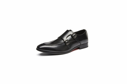 Men's Classic Monk Strap Shoes (Black)