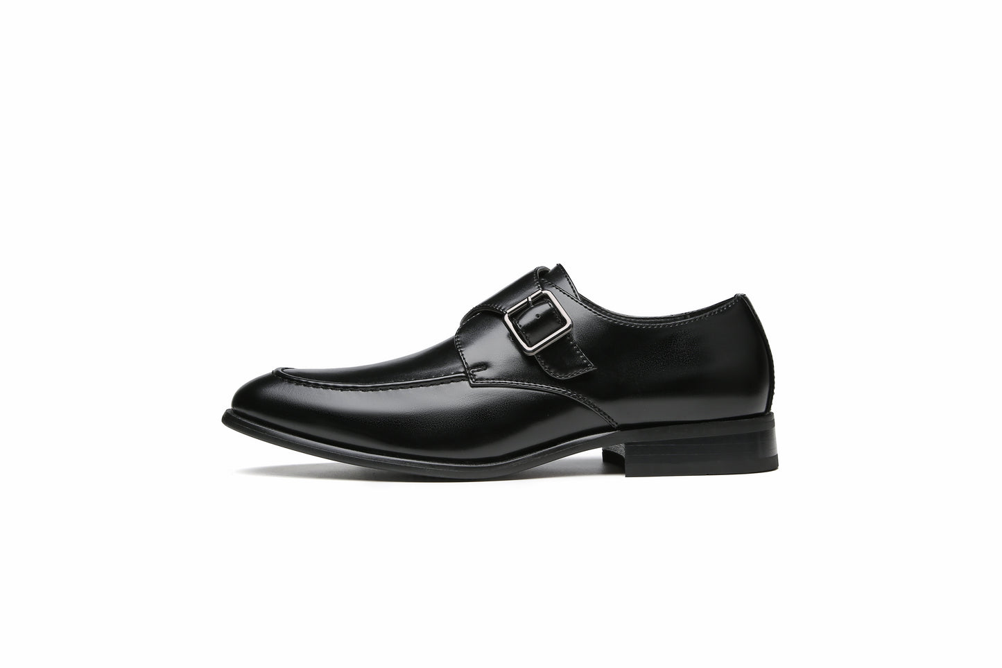 Men's Business Monk Strap Shoes (Black)