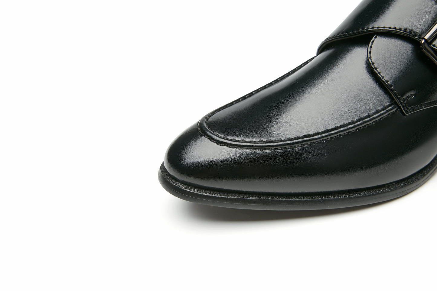 Men's Business Monk Strap Shoes (Black)