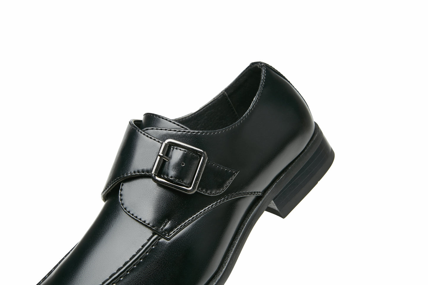 Men's Business Monk Strap Shoes (Black)