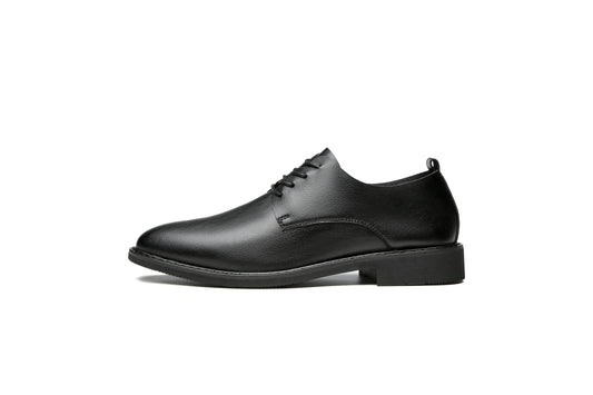Lightweight Office Business Derby Shoes - Black