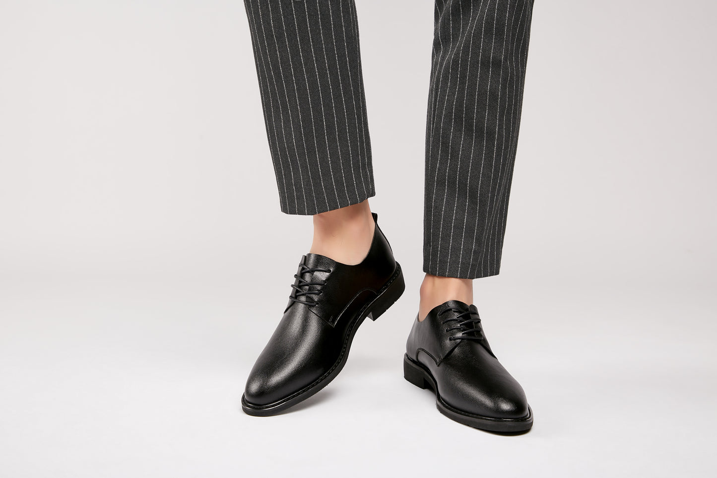 Lightweight Office Business Derby Shoes - Black