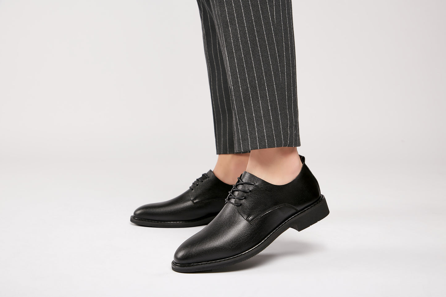 Lightweight Office Business Derby Shoes - Black