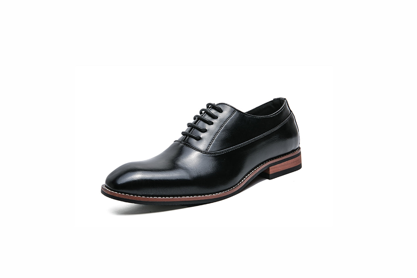 Lace-Up Leather Casual Oxford Shoes