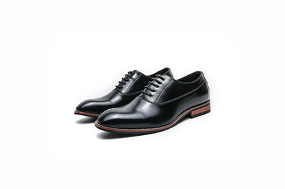 Lace-Up Leather Casual Oxford Shoes