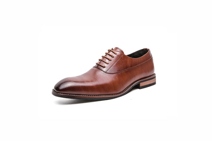 Lace-Up Leather Casual Oxford Shoes