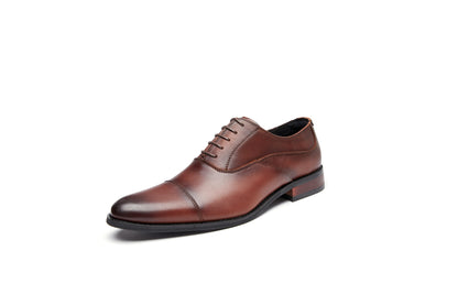 Men's Oxford Leather Shoes - Full-Grain Leather