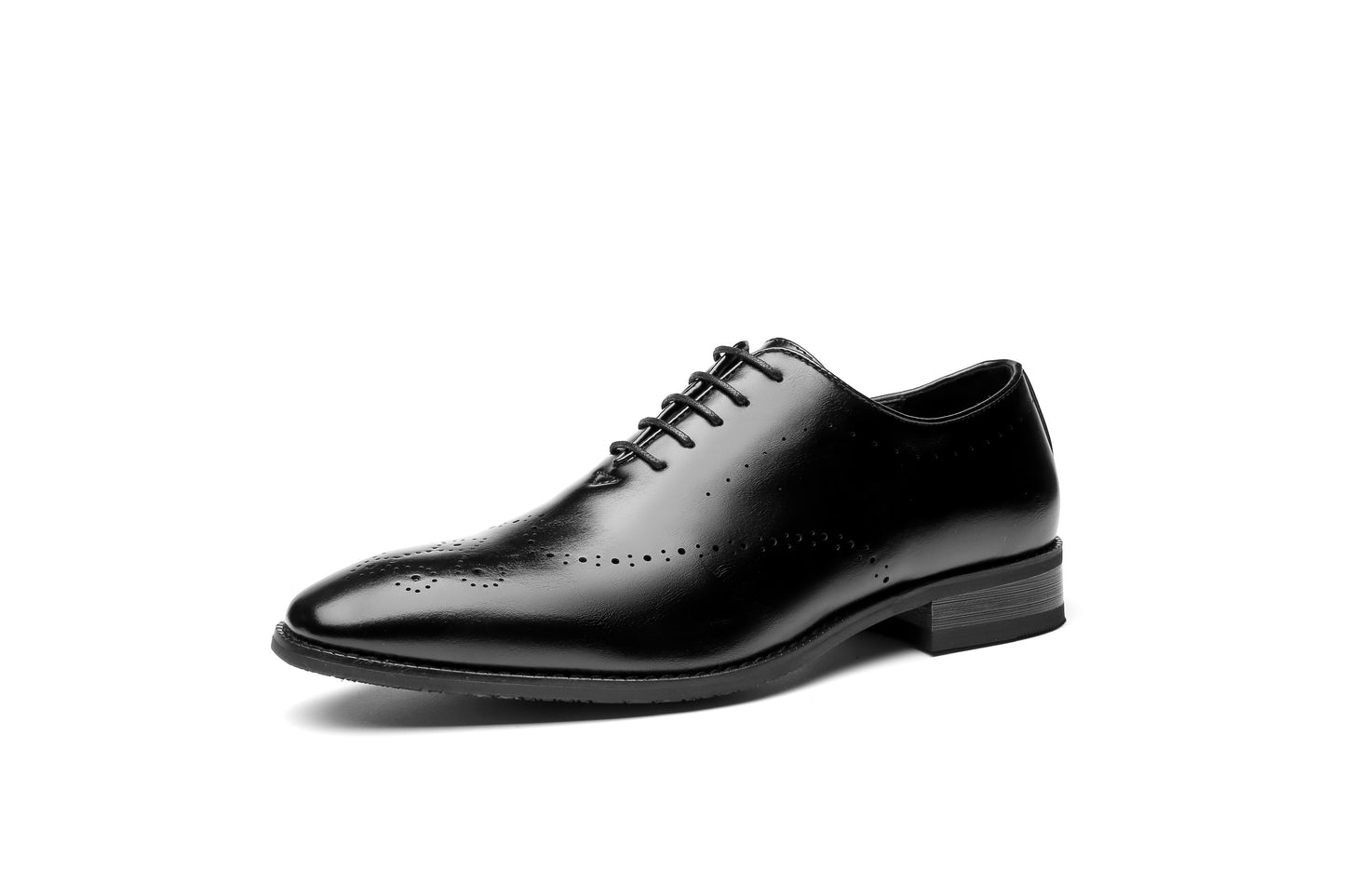 Classic Business Derby Shoes with Carved Pattern