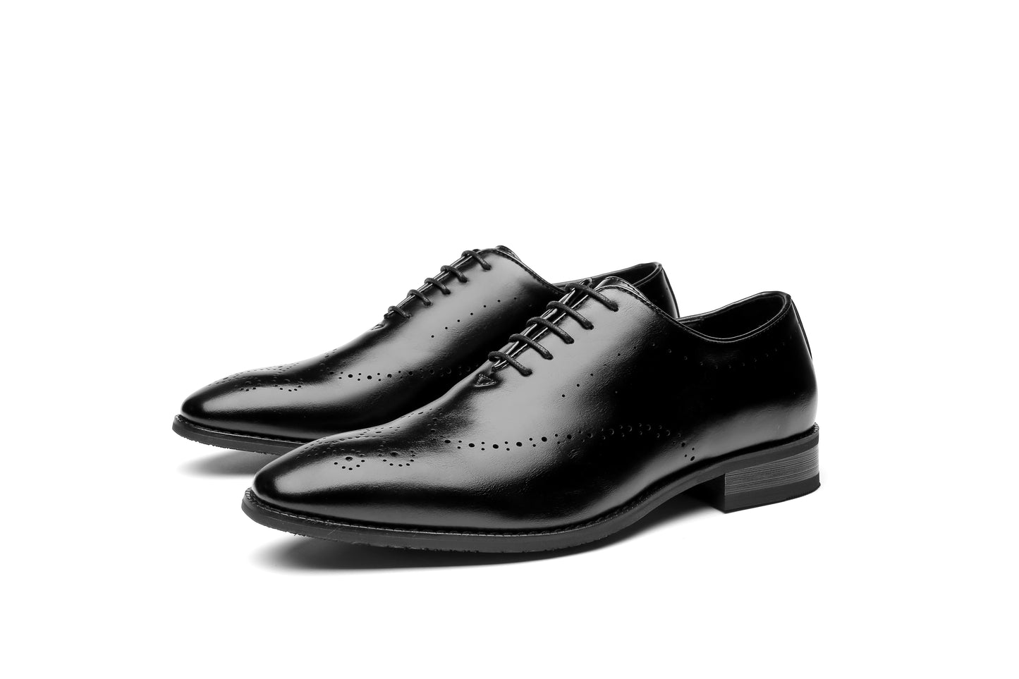 Classic Business Derby Shoes with Carved Pattern