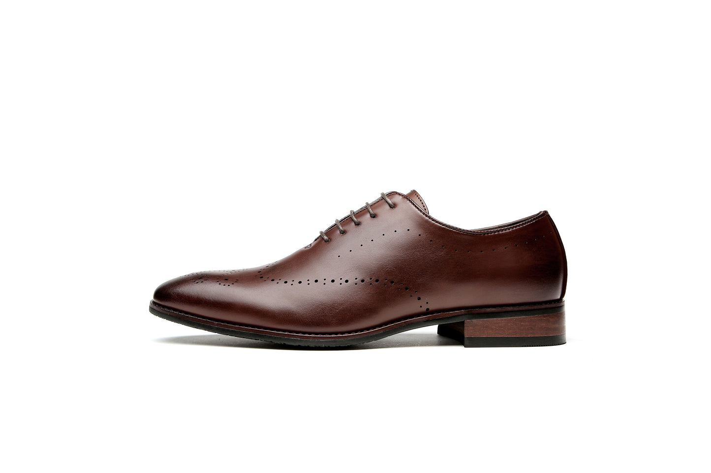 Classic Business Derby Shoes with Carved Pattern