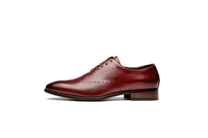 Classic Business Derby Shoes with Carved Pattern