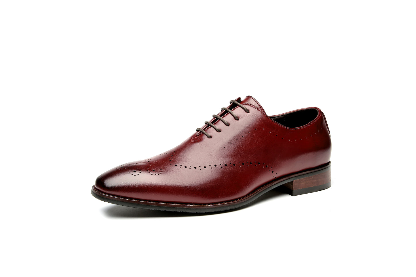 Classic Business Derby Shoes with Carved Pattern