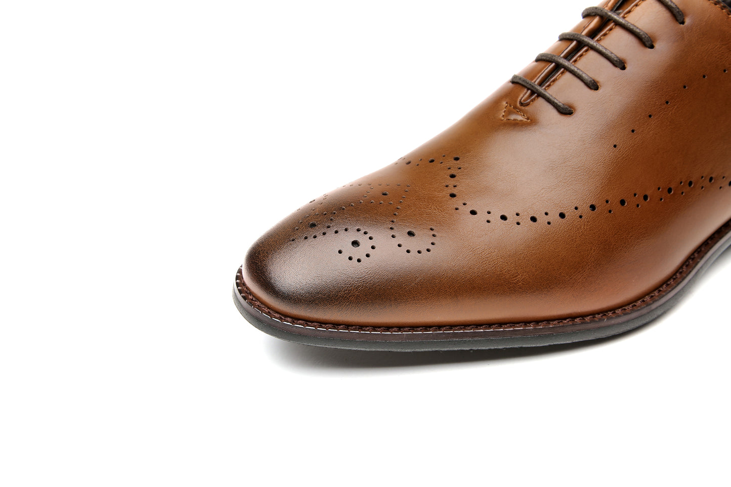 Classic Business Derby Shoes with Carved Pattern