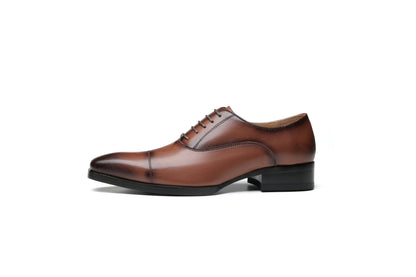 Leather Lace-Up Oxford Shoes