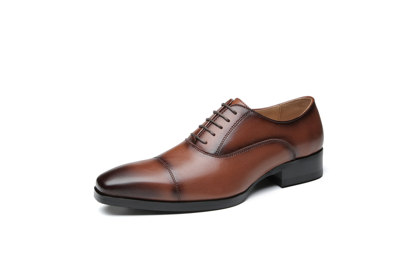 Leather Lace-Up Oxford Shoes