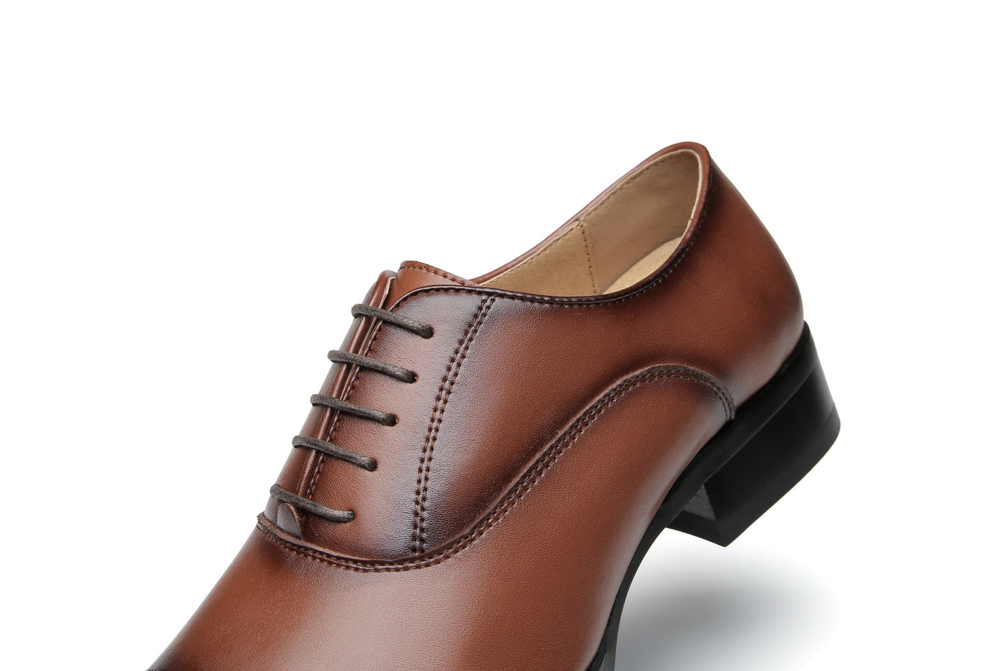 Leather Lace-Up Oxford Shoes