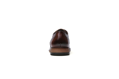 British Style Carved Brogue Leather Oxford Shoes - Office and Wedding Formal Footwear